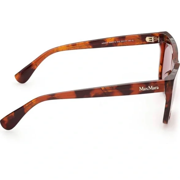 MaxMara 55mm Rectangular Logo4 Sunglasses